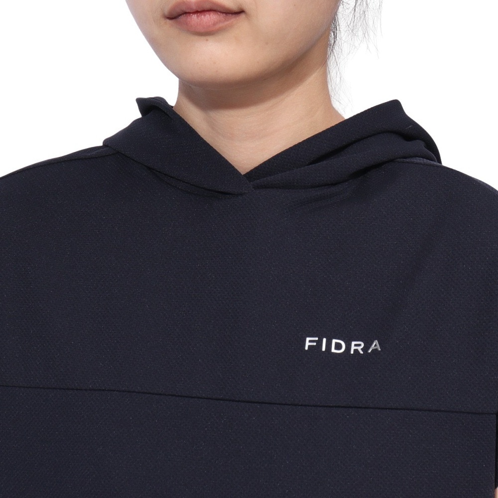 フィドラ（FIDRA）（レディース）ゴルフウェア 接触冷感 消臭 ドロップショルダー パーカー FD5TUG02 NVY