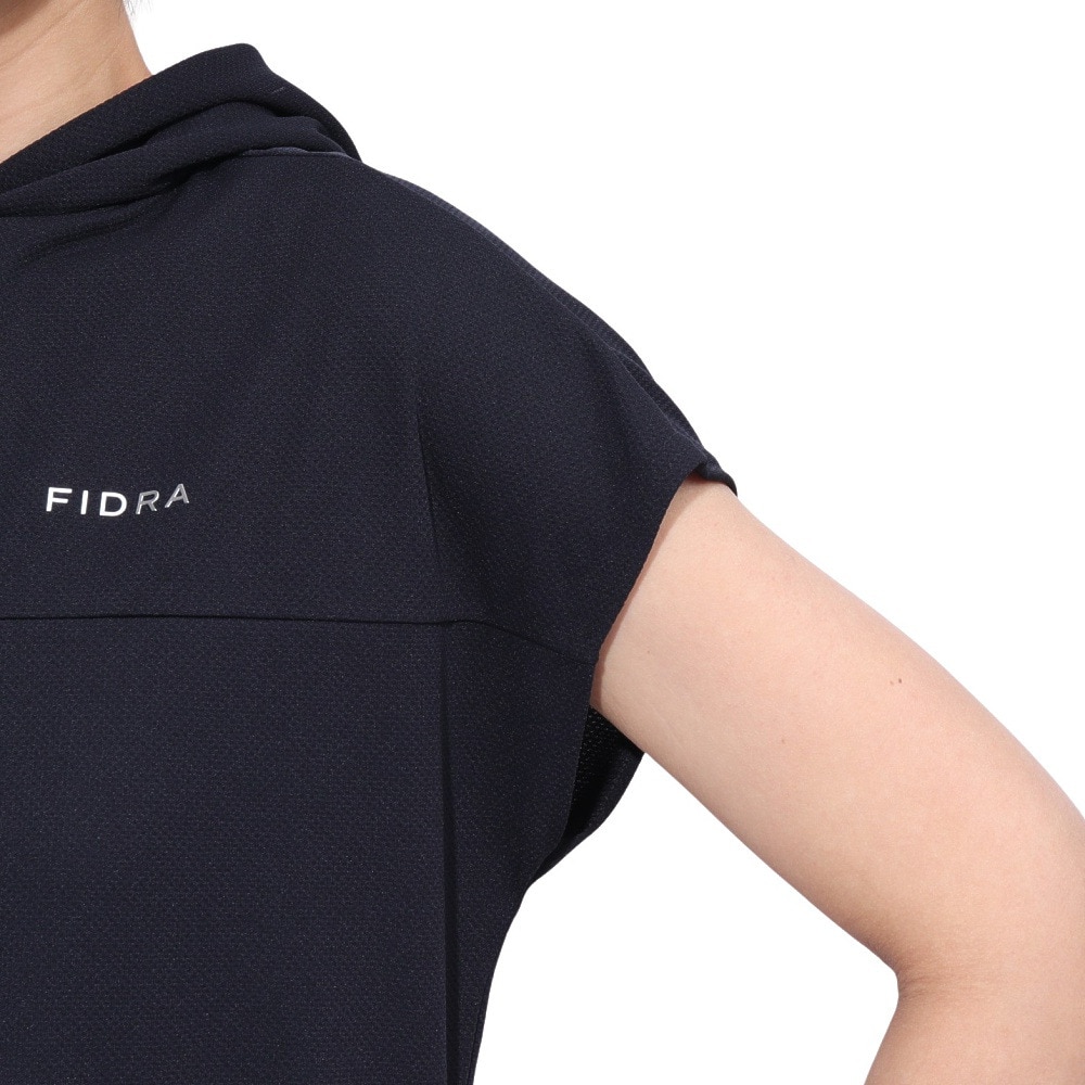 フィドラ（FIDRA）（レディース）ゴルフウェア 接触冷感 消臭 ドロップショルダー パーカー FD5TUG02 NVY