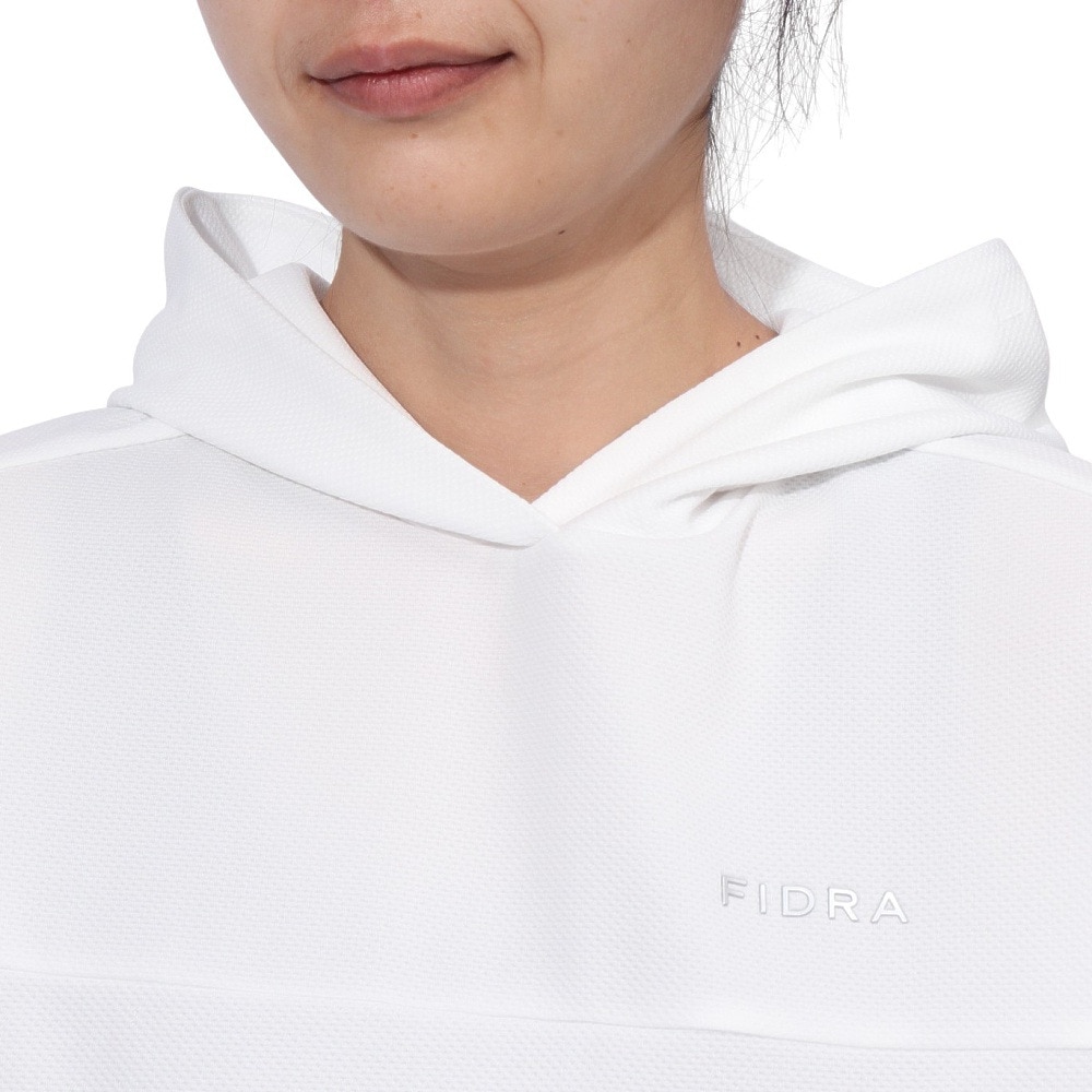 フィドラ（FIDRA）（レディース）ゴルフウェア 接触冷感 消臭 ドロップショルダー パーカー FD5TUG02 WHT