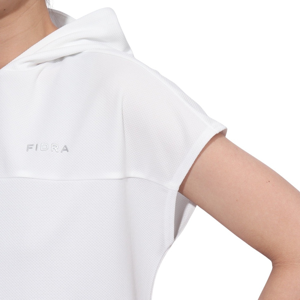フィドラ（FIDRA）（レディース）ゴルフウェア 接触冷感 消臭 ドロップショルダー パーカー FD5TUG02 WHT