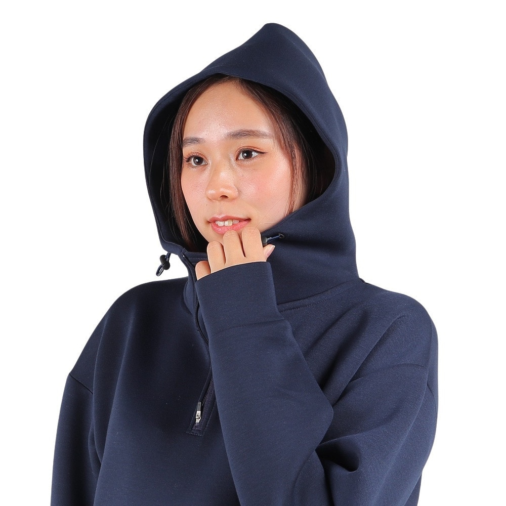 クランク（CLUNK）（レディース）ゴルフウェア パーカー 長袖 秋冬モデル ダンボールニット フーディー CL5QUY08 NVY