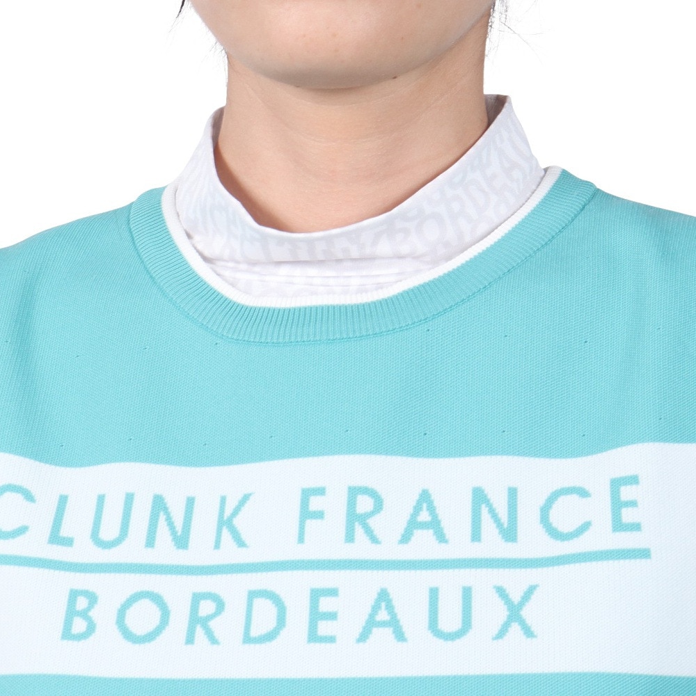クランク（CLUNK）（レディース）ゴルフウェア 吸汗速乾 消臭 長袖モックネックシャツ ニットベスト セット CL5PUG02 TQG