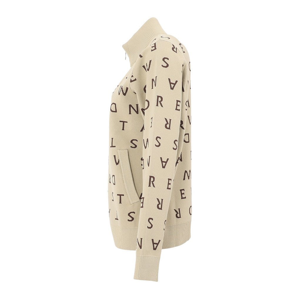 セントアンドリュース（ST.ANDREWS）（レディース）ゴルフウェア 14Gロゴジャガード 長袖 フルジップニット 043-5272054-040