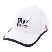マンシングウエア（MUNSING WEAR）（レディース）ゴルフ ラッセルイヤーカーブキャップ MGCTJC07CH WH00