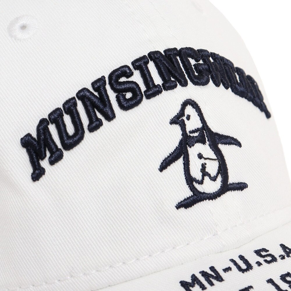 マンシングウエア（MUNSING WEAR）（レディース）ゴルフ Seasonal ウエーブカットコットンツイルキャップ MGCUJC20CH  WH00 ゴルフ用品はヴィクトリアゴルフ