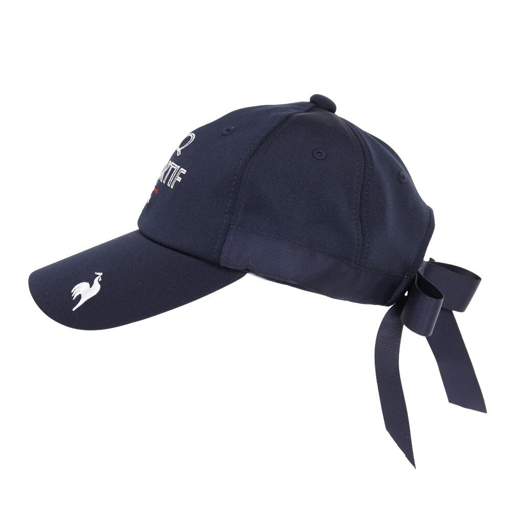 ルコックゴルフ（レディース）ゴルフ リボン付きキャップ QGCUJC01W NV00