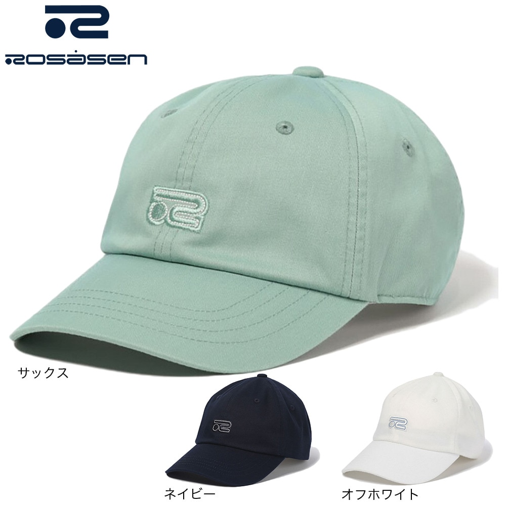 ROSASEN（レディース）ゴルフ 吸汗 速乾 帽子 T/Cツイルバイオウォッシュキャップ 046-58361-093
