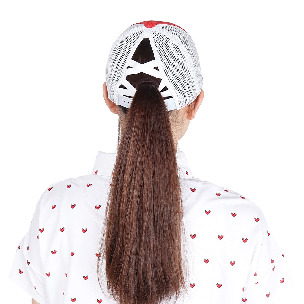 キャロウェイ（CALLAWAY）（レディース）ゴルフ ポニーテールキャップ ラブキャロウェイ 帽子 メッシュ C23191208-1100