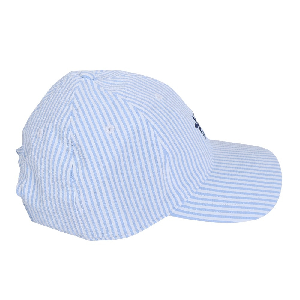 アディダス（adidas）（レディース）ゴルフ 吸汗 シアサッカー ストライプキャップ MGR62-HT5770