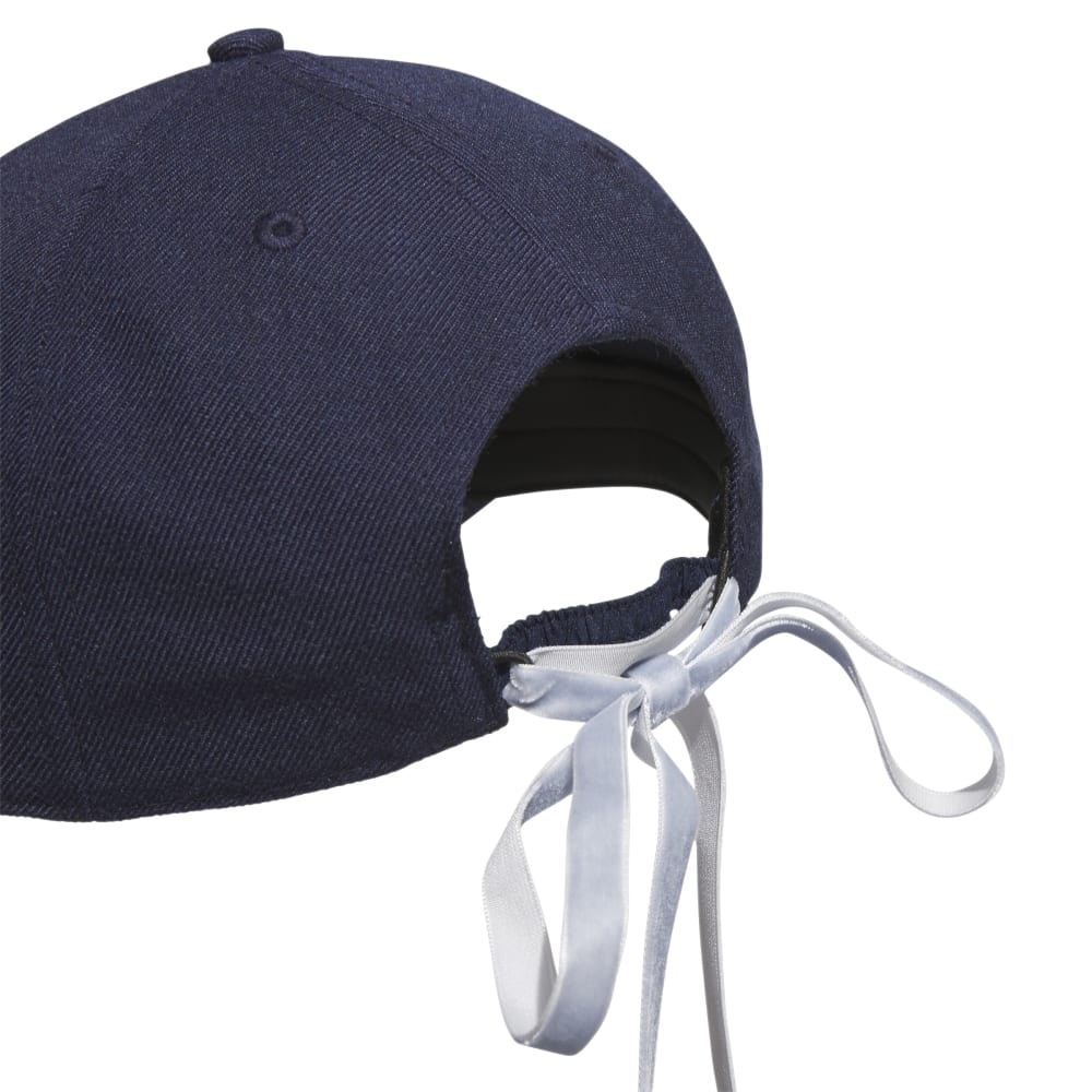 アディダス（adidas）（レディース）ゴルフ 吸湿 メタルロゴ リボンキャップ MMS56-HY1096NV