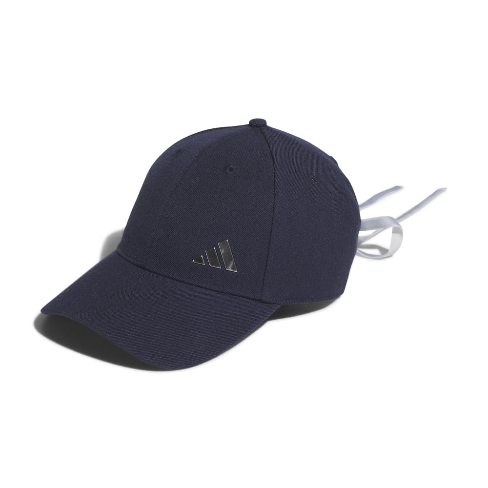 アディダス（adidas）（レディース）ゴルフ 吸湿 メタルロゴ リボンキャップ MMS56-HY1096NV