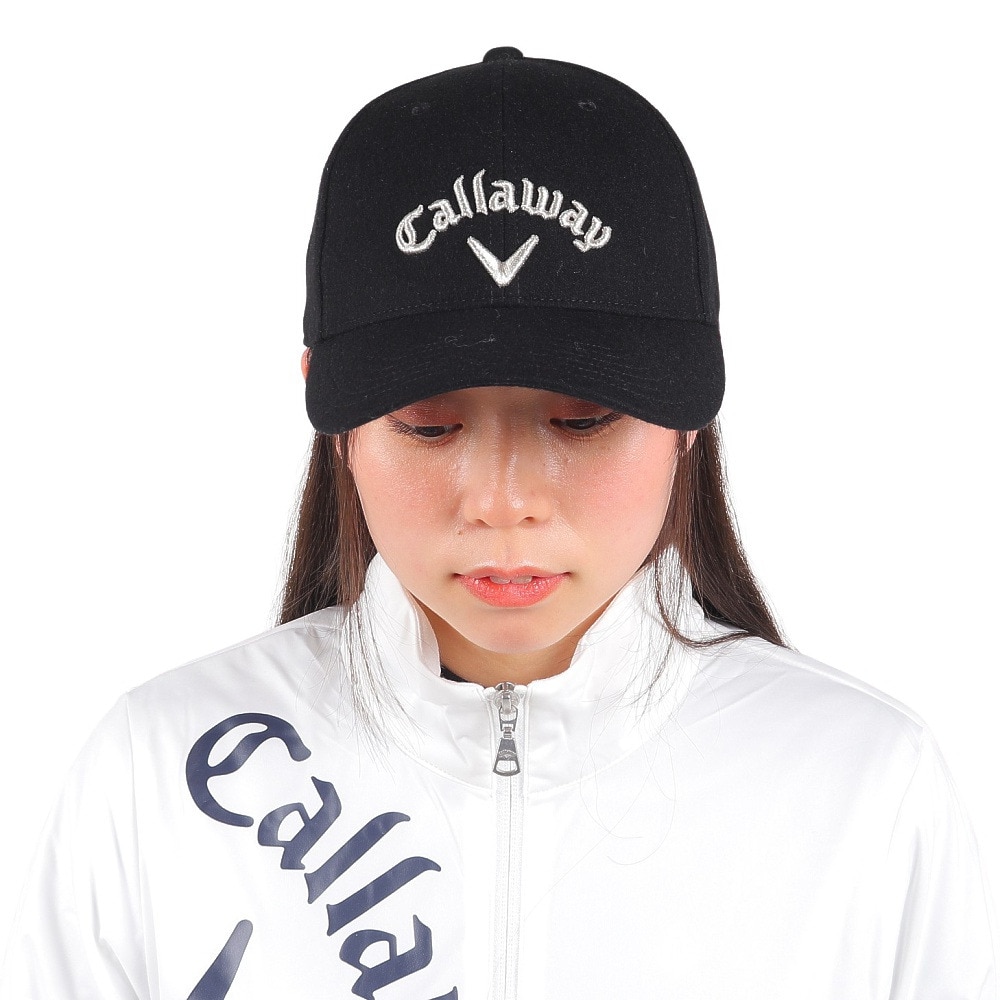 キャロウェイ（CALLAWAY）（レディース）ゴルフ 吸汗速乾 フランネルキャップ C23291205-1010
