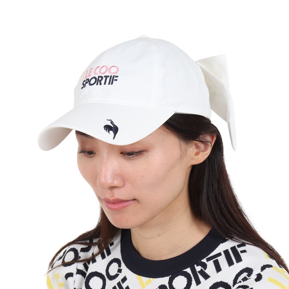 ルコックスポルティフ（lecoqsportif）（レディース）ゴルフ 帽子 ポニーテールキャップ QGCWJC00W WH00