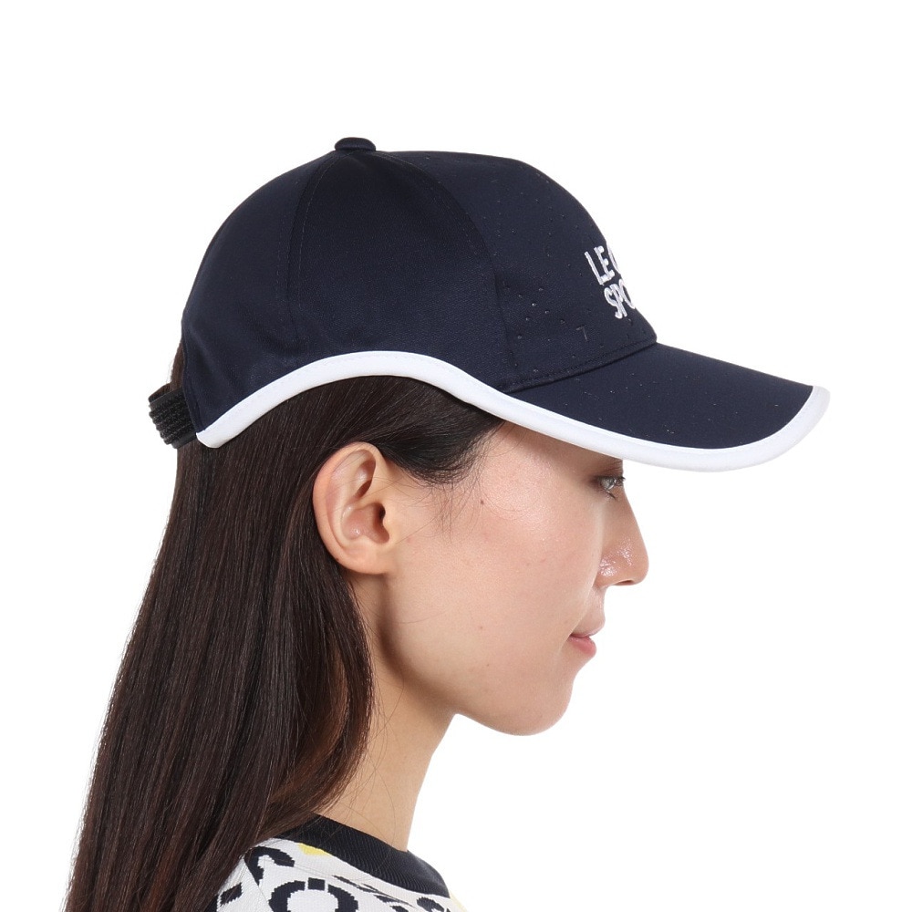 ルコックスポルティフ（lecoqsportif）（レディース）ゴルフ 吸汗速乾 抗菌防臭 帽子 ロゴエンボスキャップ QGCWJC01 NV00