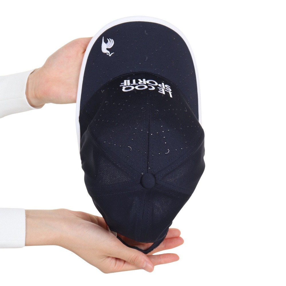 ルコックスポルティフ（lecoqsportif）（レディース）ゴルフ 吸汗速乾 抗菌防臭 帽子 ロゴエンボスキャップ QGCWJC01 NV00