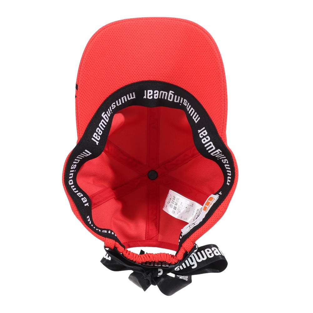 マンシングウエア（MUNSING WEAR）（レディース）リボン付き ストレッチキャップ MECWJC00W RD00