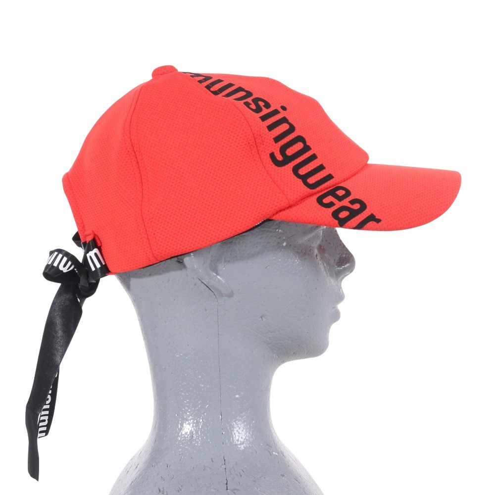 マンシングウエア（MUNSING WEAR）（レディース）リボン付き ストレッチキャップ MECWJC00W RD00