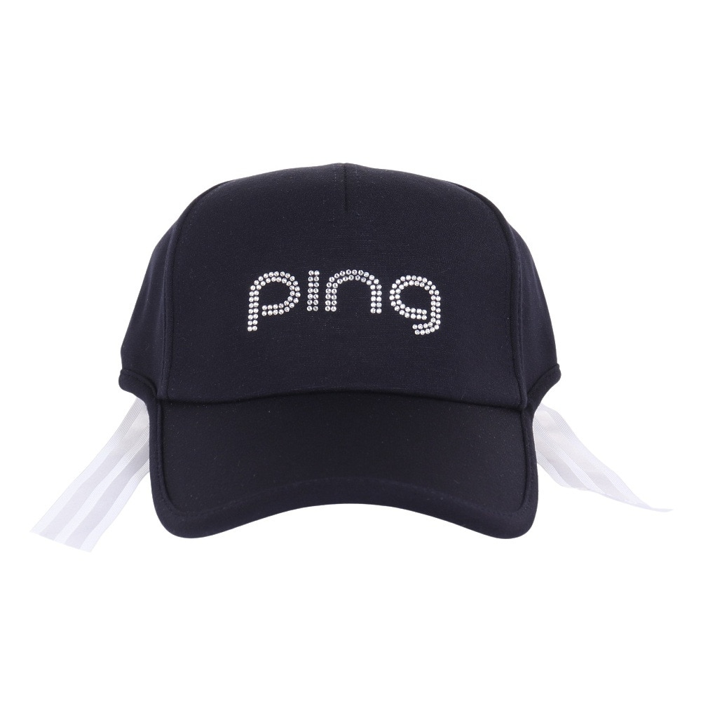ピン（PING）（レディース）ゴルフ ラインストーン キャップ HW-L2306 NV 37143