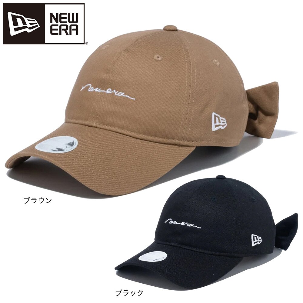 ニューエラ（NEW ERA）（レディース）ゴルフ キャップ 9TWENTY ロングバイザー リボン Handwritten Logo 14109131