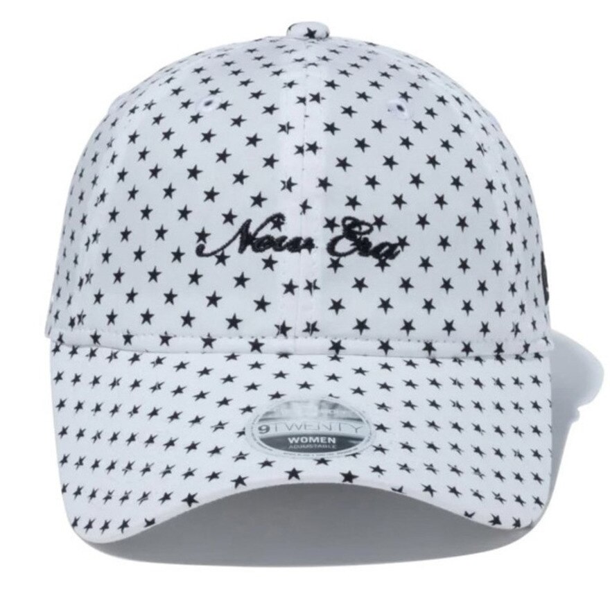 ニューエラ（NEW ERA）（レディース）ゴルフ 抗菌 9TWENTY ロングバイザー Star Pattern ホワイト キャップ 14109122