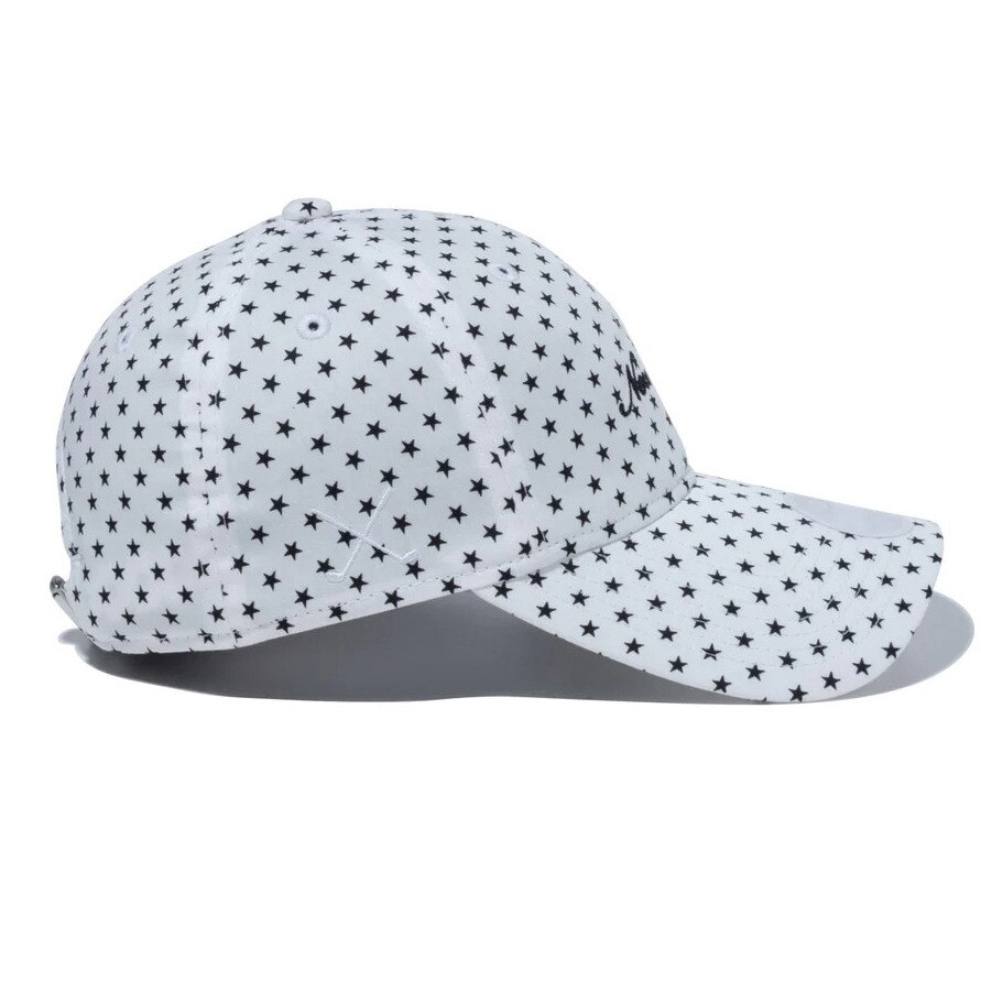 ニューエラ（NEW ERA）（レディース）ゴルフ 抗菌 9TWENTY ロングバイザー Star Pattern ホワイト キャップ 14109122