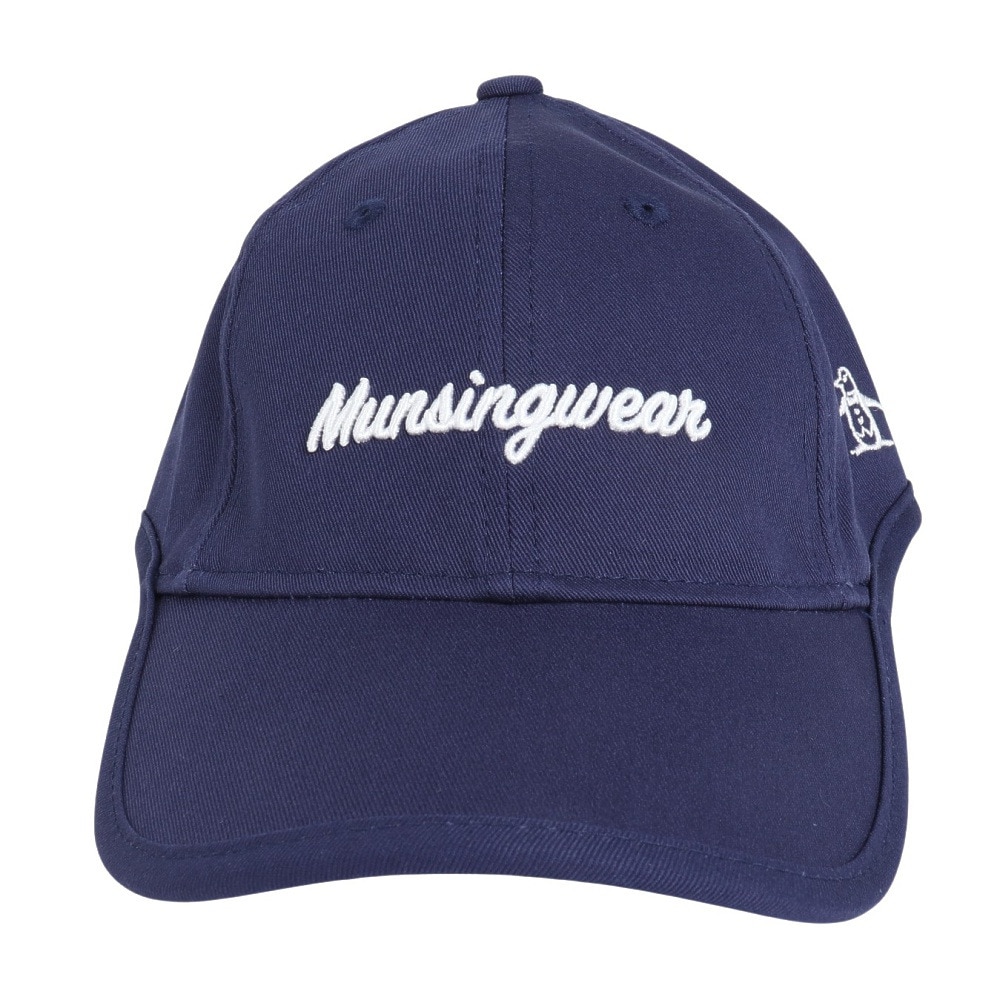 マンシングウエア（MUNSING WEAR）（レディース）ゴルフ ロゴ刺繍 イヤーカーブキャップ MGCXJC20 NV00