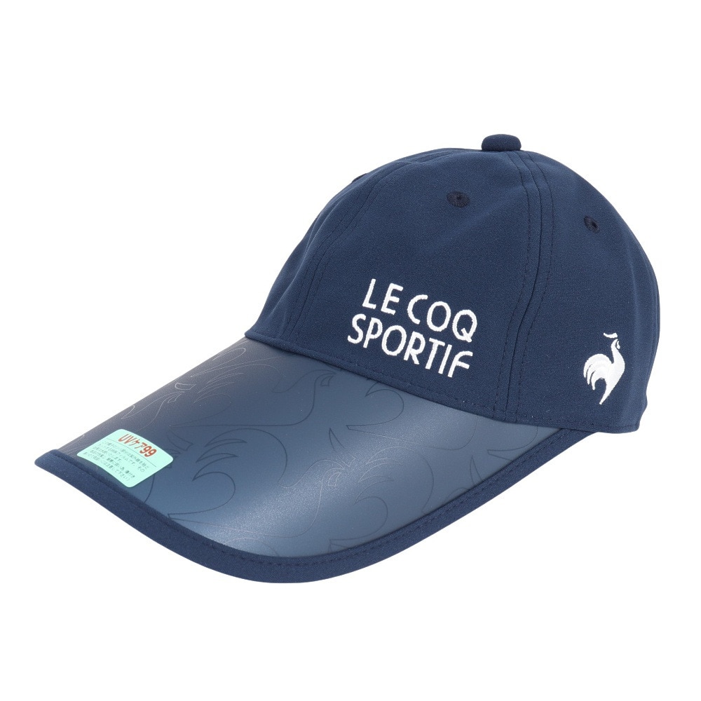 ルコックスポルティフ（lecoqsportif）（レディース）ゴルフ 吸汗速乾 抗菌防臭 つば広 UV セルキャップ QGCXJC05 NV00