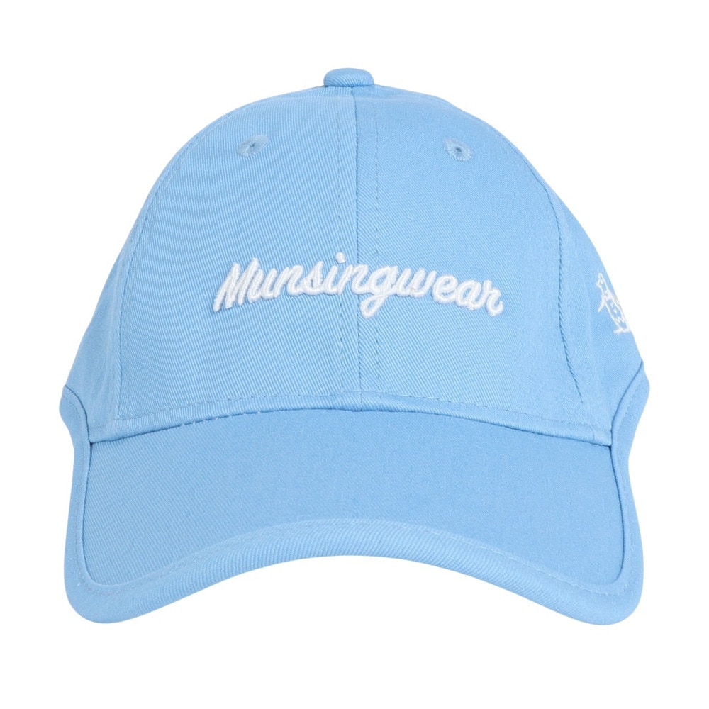 マンシングウエア（MUNSING WEAR）（レディース）ゴルフ ロゴ刺繍 イヤーカーブキャップ MGCXJC20 BL00