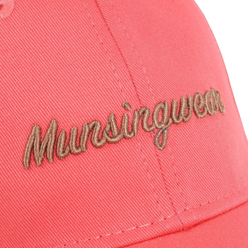 マンシングウエア（MUNSING WEAR）（レディース）ゴルフ ロゴ刺繍 イヤーカーブキャップ MGCXJC20 PK00