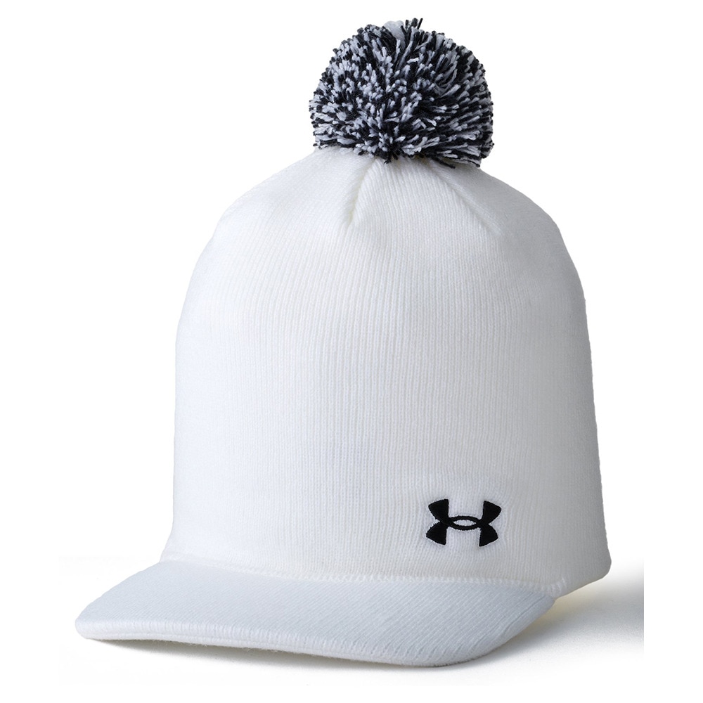 アンダーアーマー（UNDER ARMOUR）（レディース）ゴルフ ドライバー ポム ツバ付きニットビーニー 1388630 100