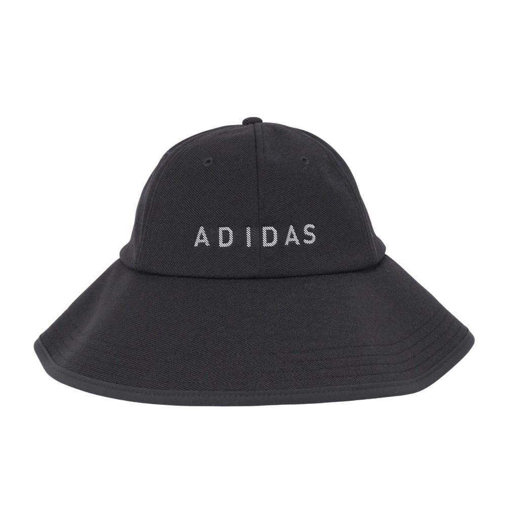 アディダス（adidas）（レディース）ゴルフ リニアロゴ ワイドブリムキャップ JTC24-IS4863 BK