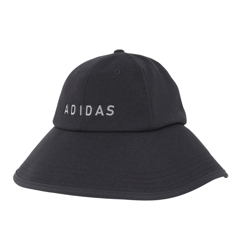 アディダス（adidas）（レディース）ゴルフ リニアロゴ ワイドブリムキャップ JTC24-IS4863 BK