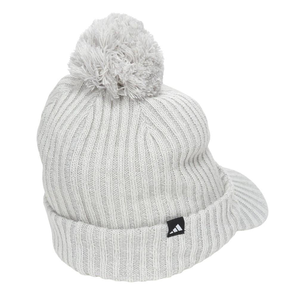 アディダス（adidas）（レディース）ゴルフ 吸湿保温 COLD.RDY プレートバイザーニットキャップ JTC36-IS4859 W/GRY