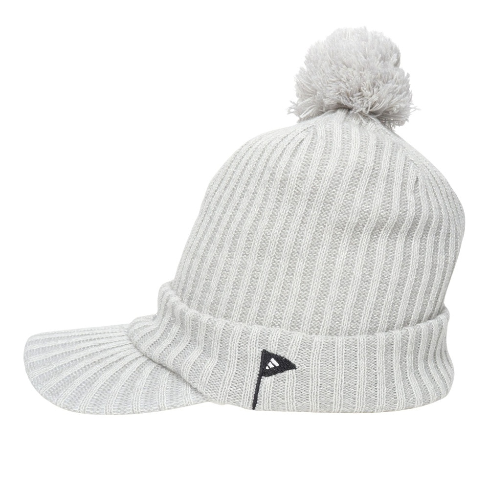 アディダス（adidas）（レディース）ゴルフ 吸湿保温 COLD.RDY プレートバイザーニットキャップ JTC36-IS4859 W/GRY