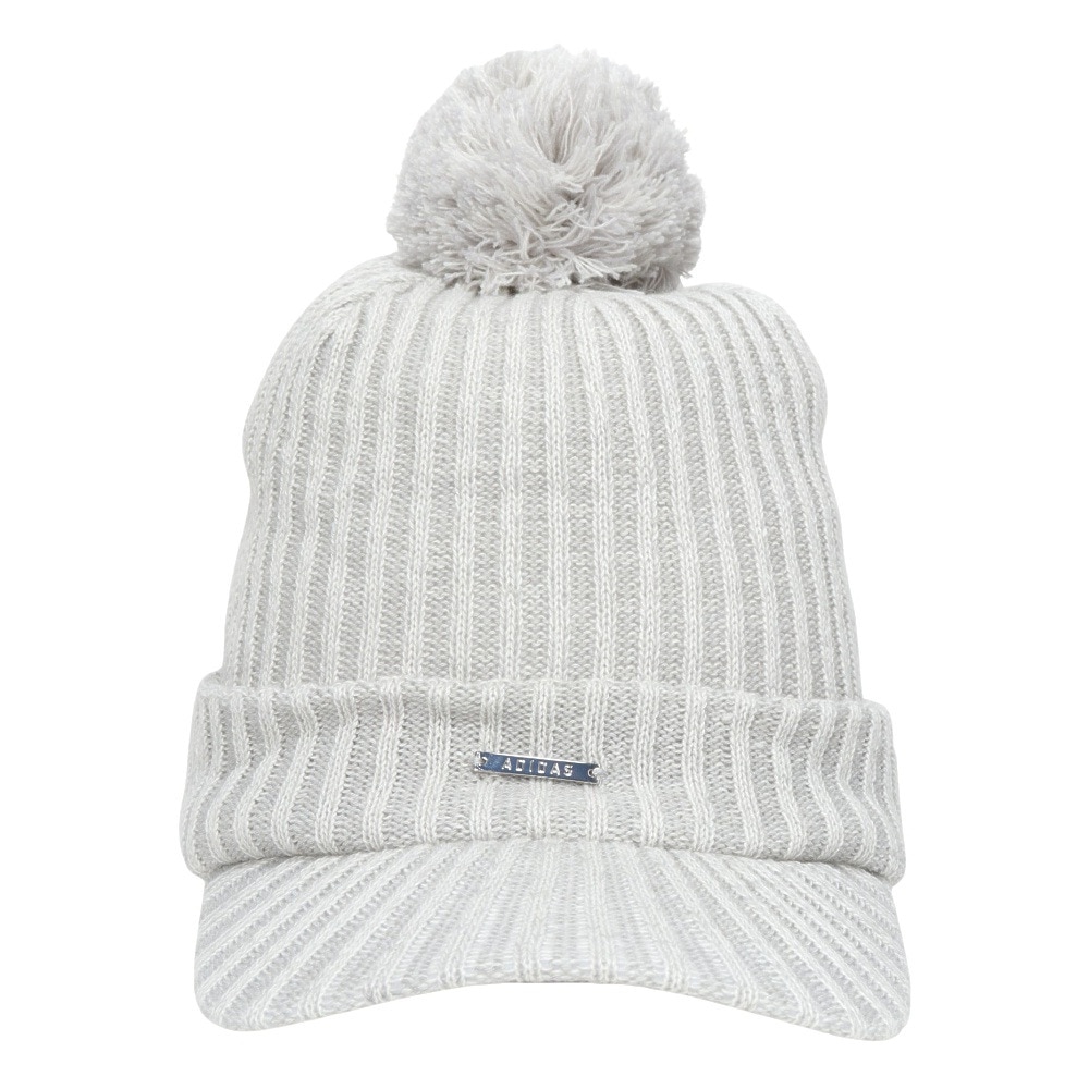 アディダス（adidas）（レディース）ゴルフ 吸湿保温 COLD.RDY プレートバイザーニットキャップ JTC36-IS4859 W/GRY