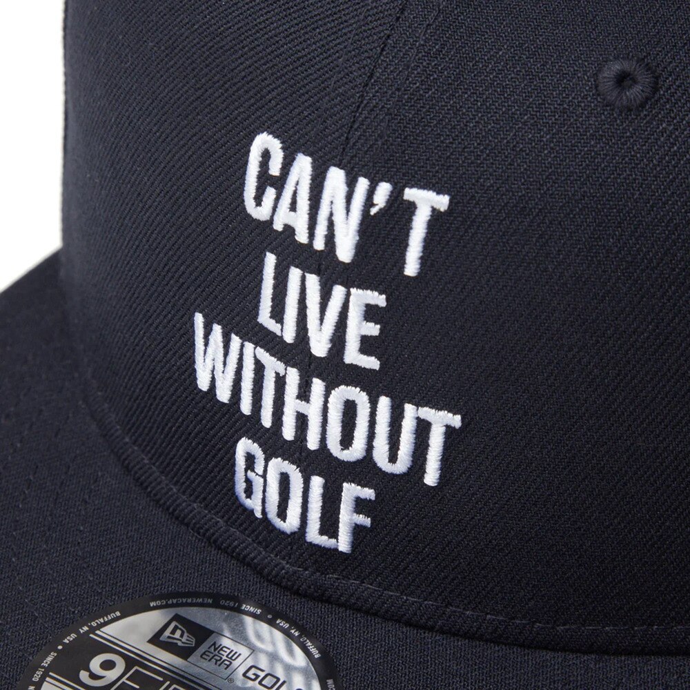 ニューエラ（NEW ERA）（メンズ、レディース）ゴルフ 抗菌 キャップ 帽子 9FIFTY CANT LIVE WITHOUT GOLF ネイビー 14326271
