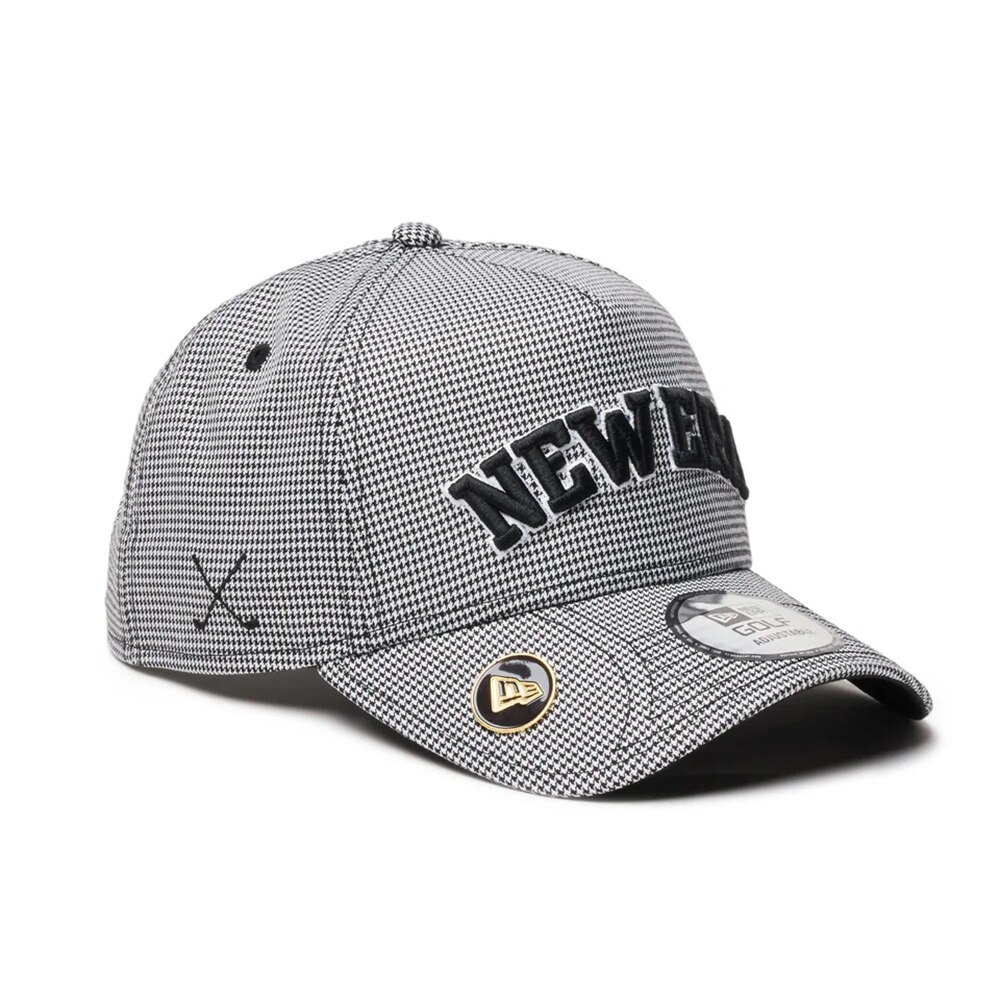 ニューエラ（NEW ERA）（メンズ、レディース）ゴルフ 抗菌 キャップ 帽子 9FORTY A-Frame On Par Houndtooth ブラック 14326292