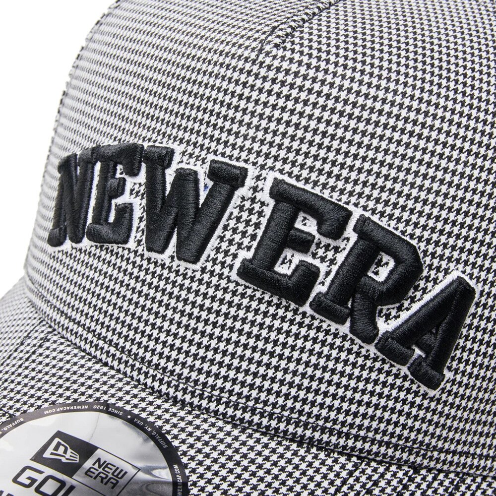 ニューエラ（NEW ERA）（メンズ、レディース）ゴルフ 抗菌 キャップ 帽子 9FORTY A-Frame On Par Houndtooth ブラック 14326292