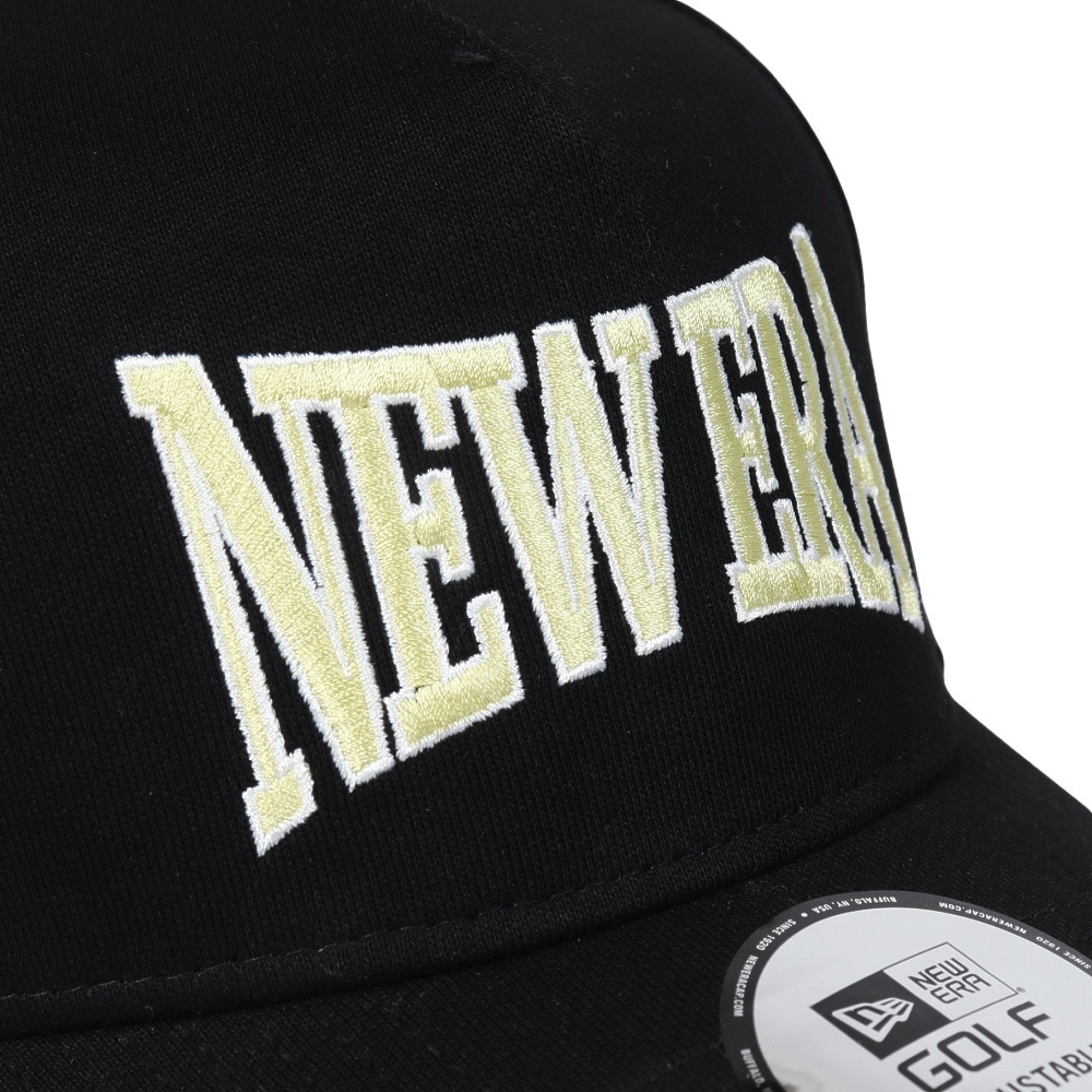 ニューエラ（NEW ERA）（メンズ、レディース）ゴルフ 抗菌 キャップ 帽子 9FORTY A-Frame スウェット ブラック 14326297