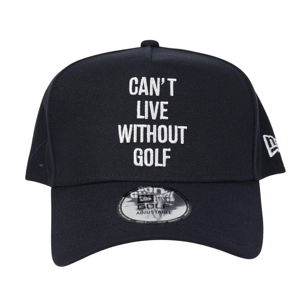 ニューエラ（NEW ERA）（メンズ、レディース）ゴルフ 抗菌 キャップ 帽子 9FORTY A-Frame CANT LIVE WITHOUT GOLF ネイビー 14326319