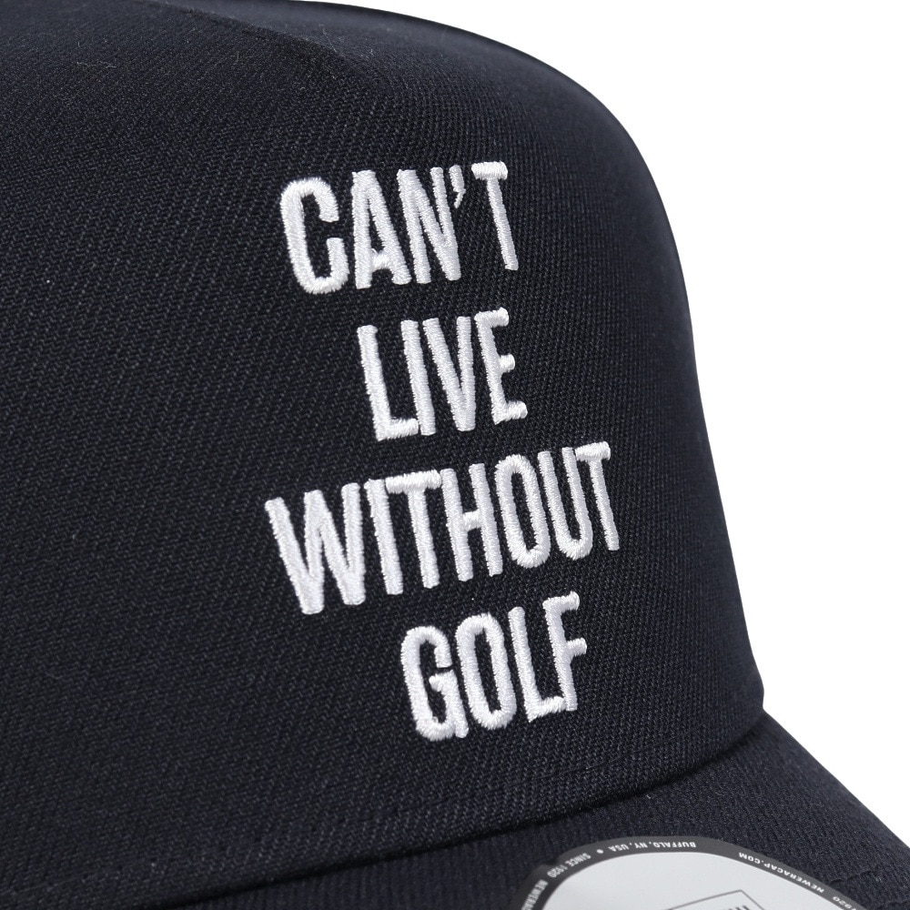 ニューエラ（NEW ERA）（メンズ、レディース）ゴルフ 抗菌 キャップ 帽子 9FORTY A-Frame CANT LIVE WITHOUT GOLF ネイビー 14326319