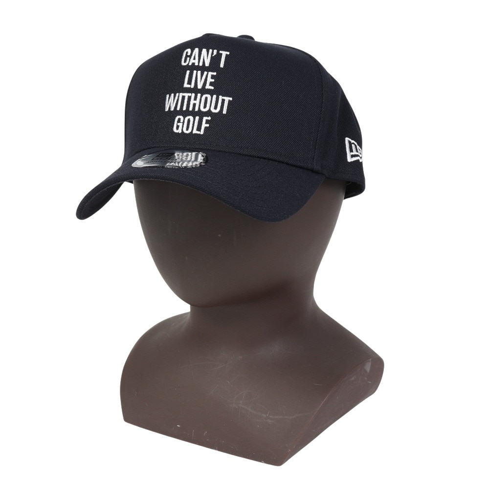 ニューエラ（NEW ERA）（メンズ、レディース）ゴルフ 抗菌 キャップ 帽子 9FORTY A-Frame CANT LIVE WITHOUT GOLF ネイビー 14326319