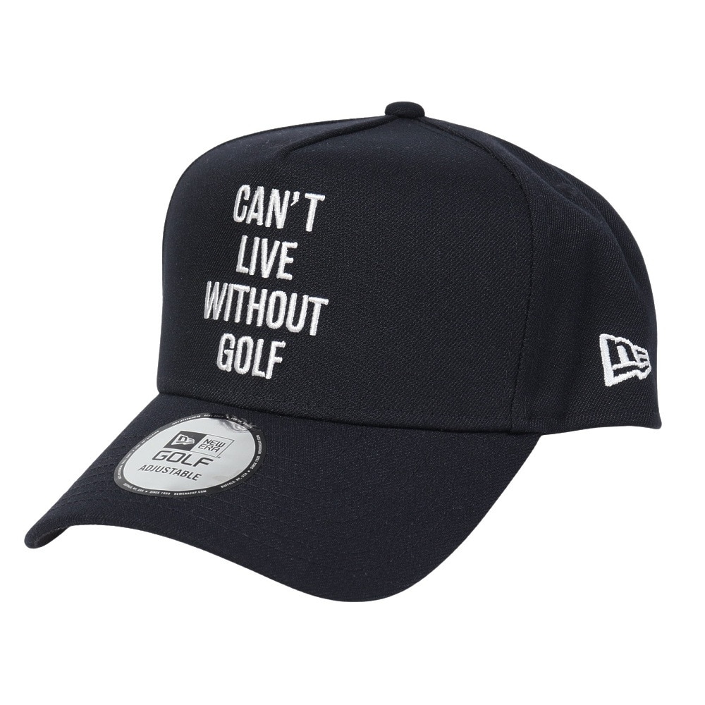 ニューエラ（NEW ERA）（メンズ、レディース）ゴルフ 抗菌 キャップ 帽子 9FORTY A-Frame CANT LIVE WITHOUT GOLF ネイビー 14326319