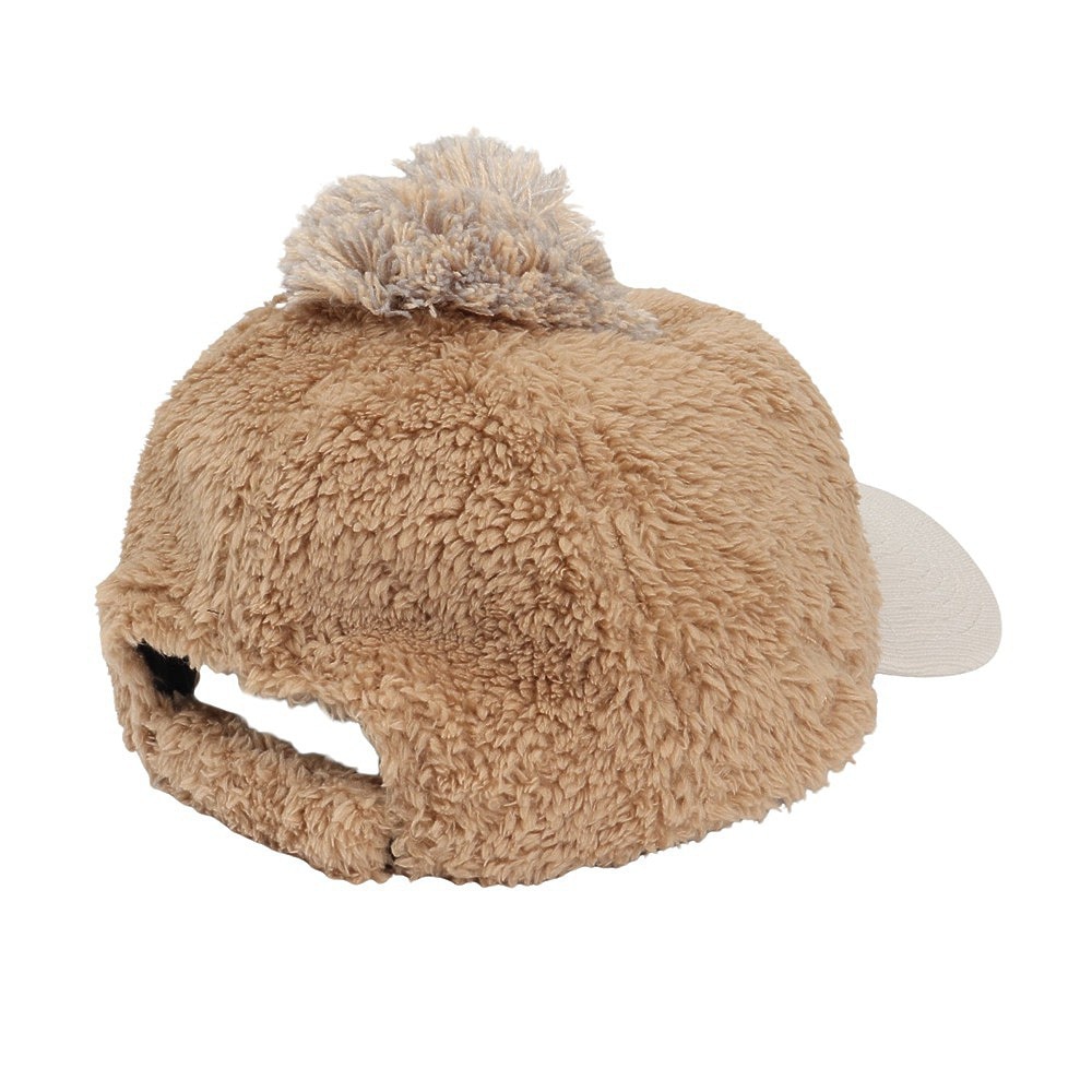 ニューエラ（NEW ERA）（レディース）ゴルフ キャップ 帽子 Womens 9THIRTY ポンポン ロングバイザー ミンクフリース キャメル 14326210