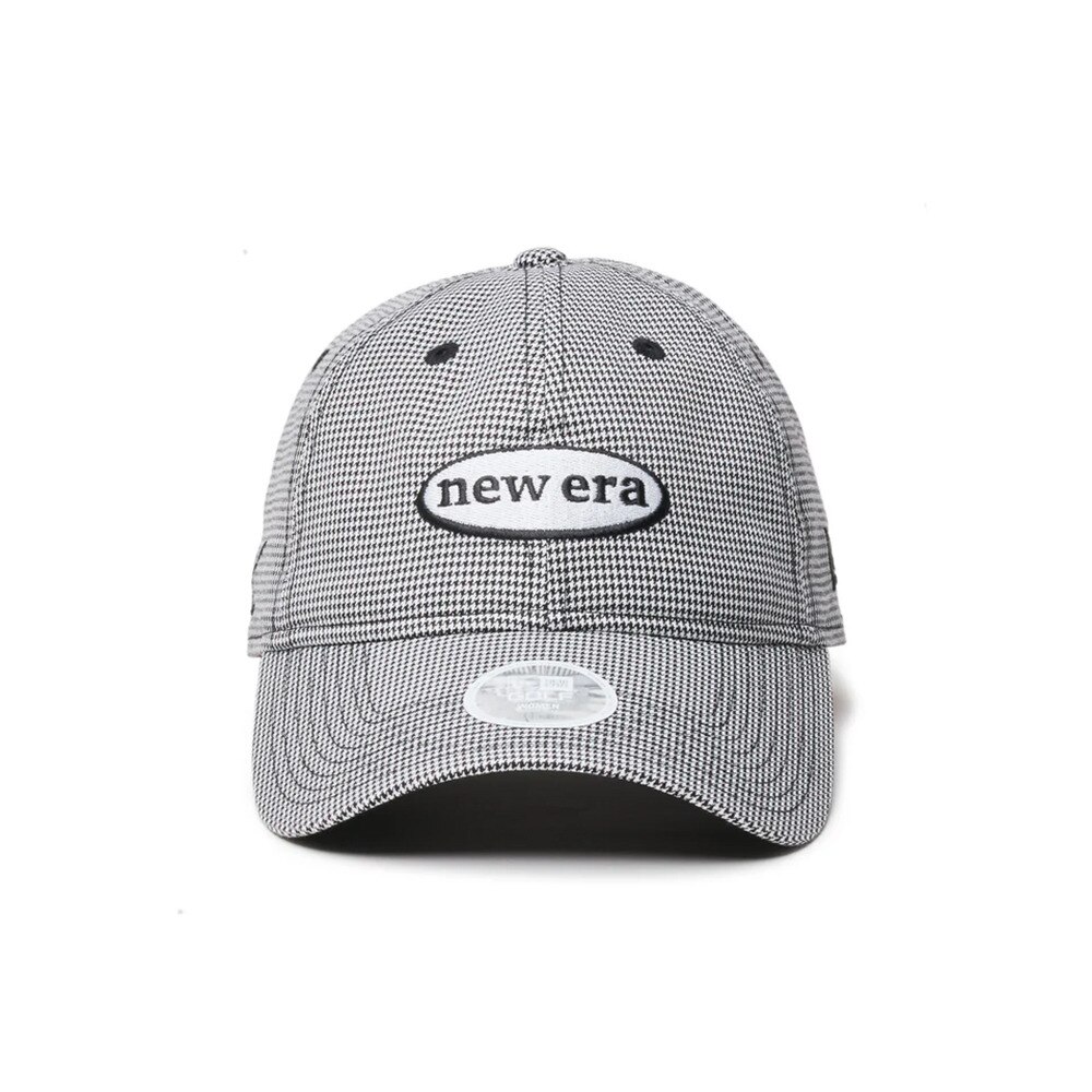 ニューエラ（NEW ERA）（レディース）ゴルフ 抗菌 キャップ Womens 9THIRTY ロングバイザー ハウンズトゥース ブラック 14326212