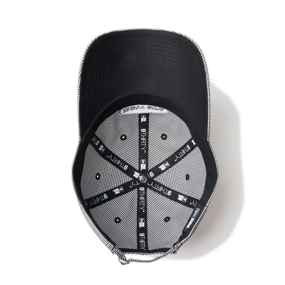 ニューエラ（NEW ERA）（レディース）ゴルフ 抗菌 キャップ Womens 9THIRTY ロングバイザー ハウンズトゥース ブラック 14326212