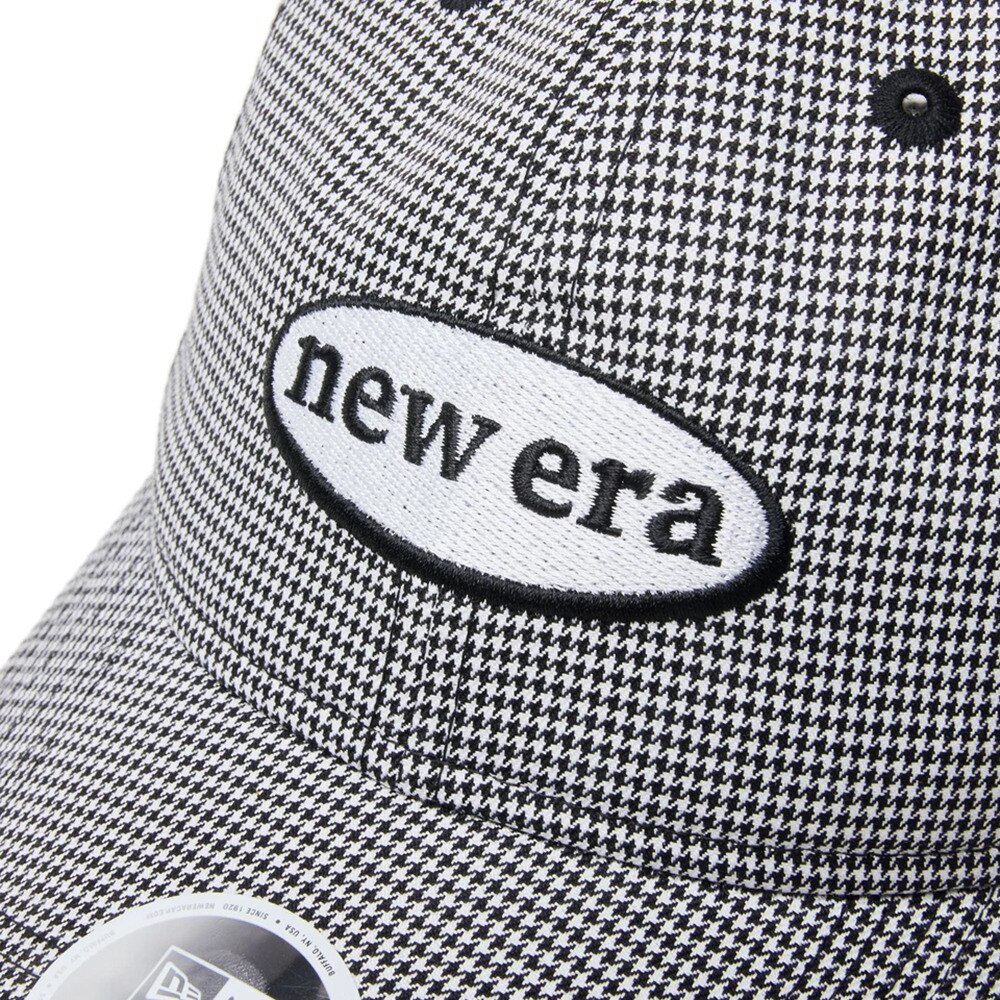 ニューエラ（NEW ERA）（レディース）ゴルフ 抗菌 キャップ Womens 9THIRTY ロングバイザー ハウンズトゥース ブラック 14326212