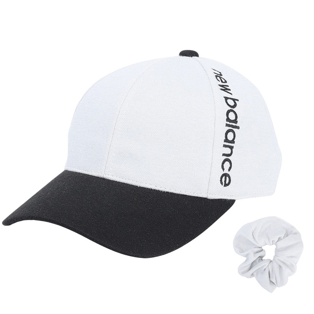ニューバランス（new balance）（レディース）ラメジャージー 6パネルキャップ シュシュ付き 012-4287506-030