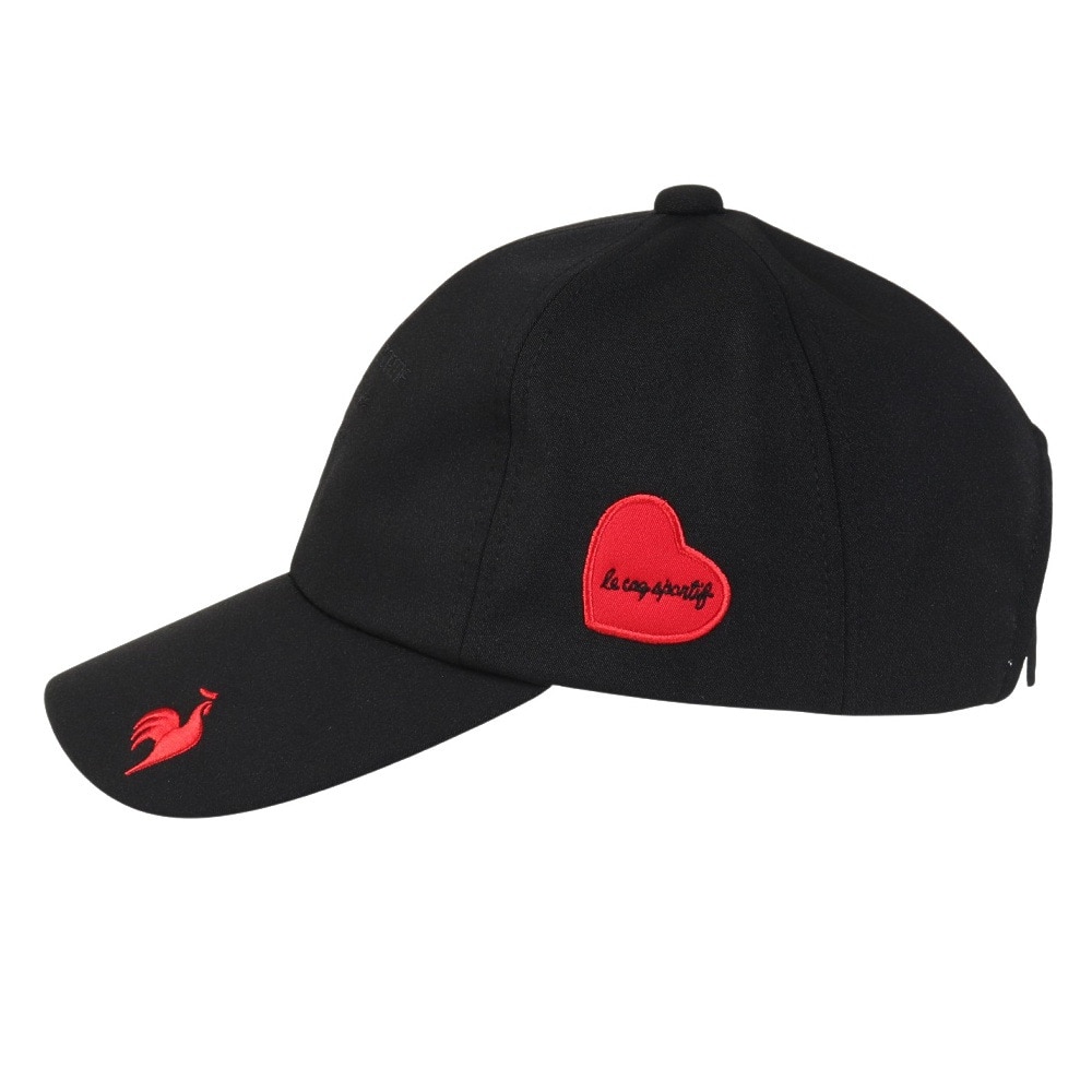 ルコックスポルティフ（lecoqsportif）（レディース）ゴルフ 吸汗速乾 抗菌防臭 ハートモチーフ キャップ LG4FCP03L BK00