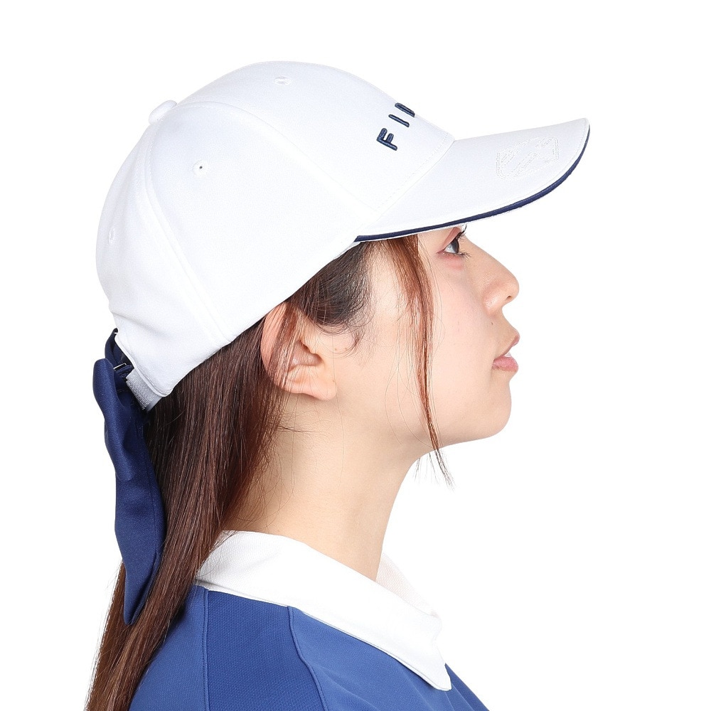 フィドラ（FIDRA）（レディース）ゴルフ 吸湿速乾 接触冷感 リボンキャップ FD5TWA10 WHT
